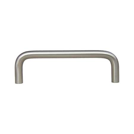 Crown 4" Wire Cabinet Pull with 3-3/4" Center to Center Satin Nickel Finish CHP396SN